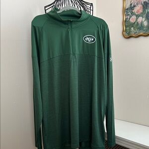 Under Armour Dark Green Jets Quarter-Zip Pullover